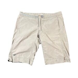 Arc'teryx Men's Relaxed‎ Fit Hiking Shorts Size 36 Khaki Outdoor Climbing Logo
